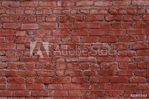Picture of Macro texture of a beautiful red brickwork